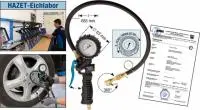 HAZET 9041-2CERT, Пистолет подкачки с манометром, калиброванный