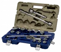 Набор шестигранных головок 3/4", 17 шт., 22–50 мм