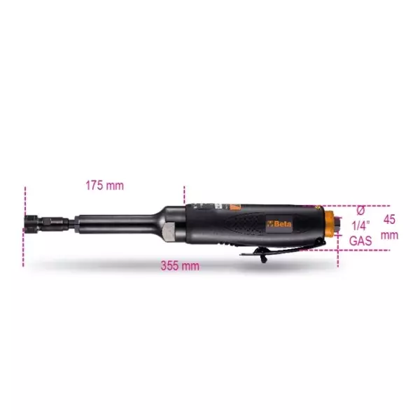 Машинка прямошлифовальная высокой мощности удлиненная