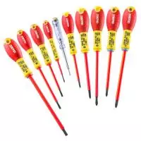 E160912 EXPERT Набор из 10 отверток Изолированные отвертки на 1000 В для винтов Phillips®