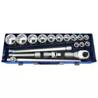 E194683 EXPERT 3/4" 6-точечные гнезда - метрические - 18 штук