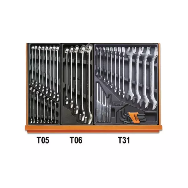 Набор из 142 инструментов в термоформованных ложементах из АБС-пластика для обслуживания промышленного оборудования