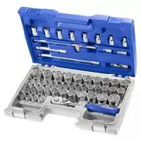 E032909 EXPERT 1/2" Набор головок и принадлежностей - метрические и дюймовые - 55 шт.