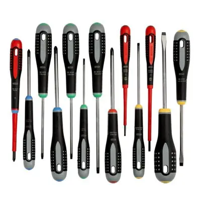 Набор отверток ERGO™, 13 штук. Под винты со шлицем, Phillips, Pozidriv и TORX® BE-9875
