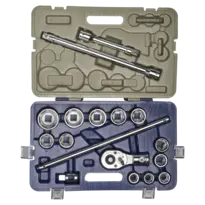 Набор шестигранных головок 3/4", 17 шт., 22–50 мм