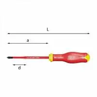 ТОНКИЕ отвертки для винтов PHILLIPS® - 1000 V 091 DPH U00910087