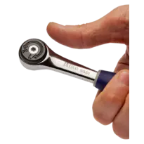 Реверсивная рукоятка с круглой головкой 1/4", 72 зуба, 125 мм