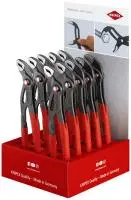 Дисплей укомплектованный, 10 пр., COBRA® QuickSet клещи переставные KN-8721250