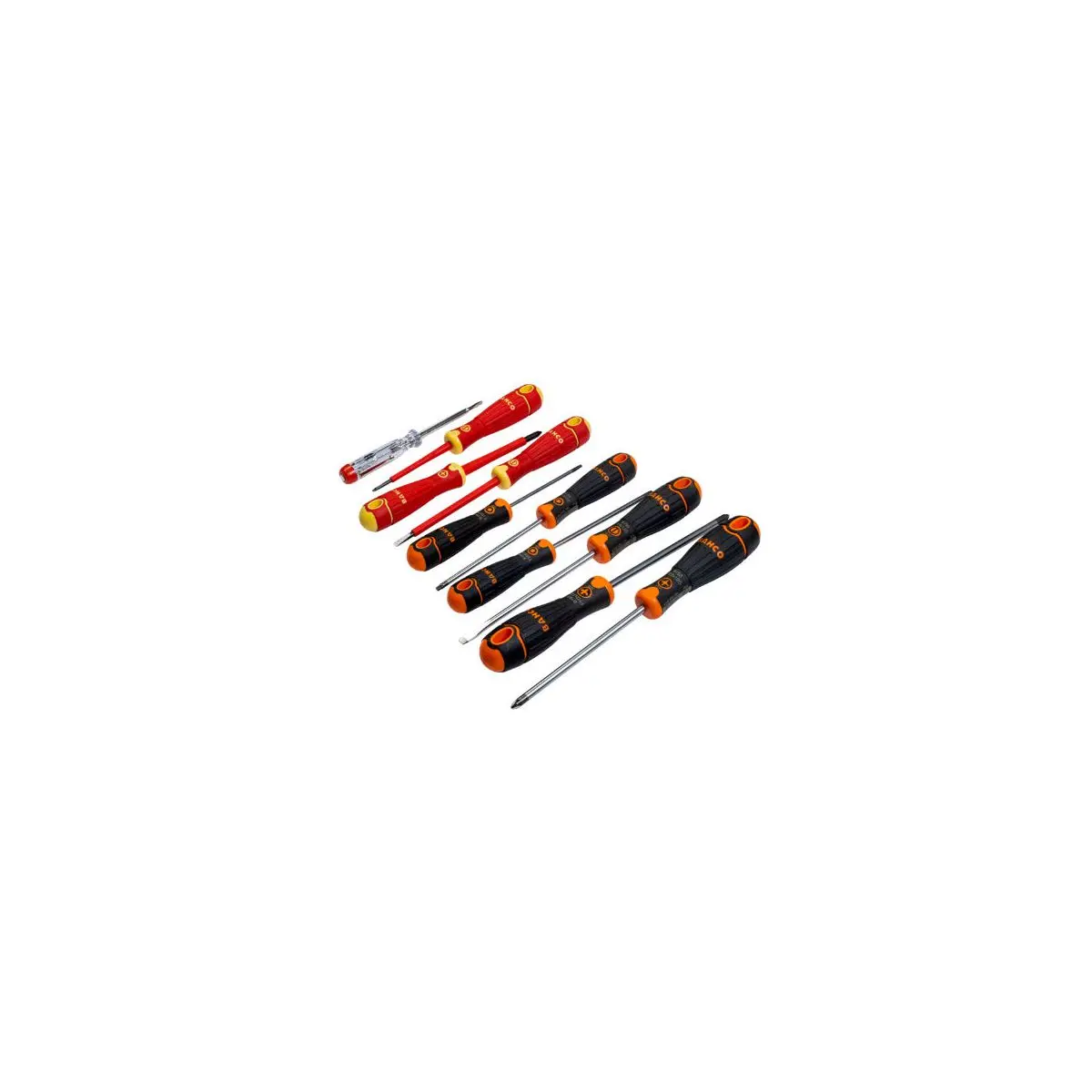 Набор отвёрток BahcoFit Slotted/Phillips/Pozidriv/TORX® с обрезиненной рукояткой — 10 шт B219.110