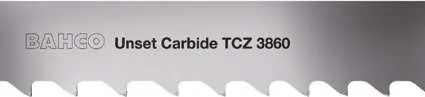 Ленточная пила для болванок после индукционной закалки 3860 Unset Carbide TCZ