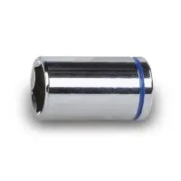 Головки торцевые, внутренний квадрат 1/4", цветные,  хромированные