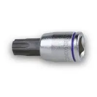 головки-насадки под профиль Torx®, цветные, внутренний квадрат 1/4", хромированные - полированные изнутри