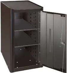 Боковой чёрный шкафчик с замком для тележки 1475KXL 1475KXL-AC20BK