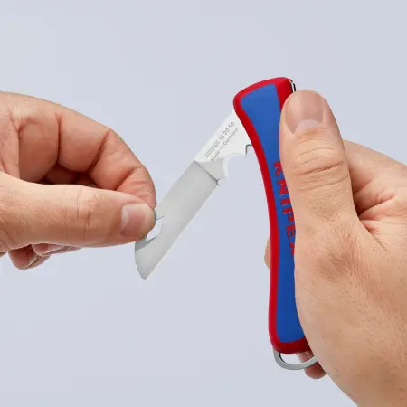 Складной нож электрика KNIPEX KN-162050SB фото в интернет-магазине ИНСТРА