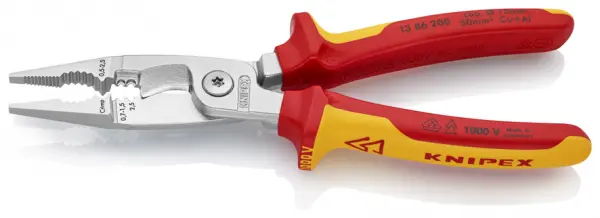 Многофункциональные клещи для электромонтажных работ в блистере Knipex KN-1386200SB