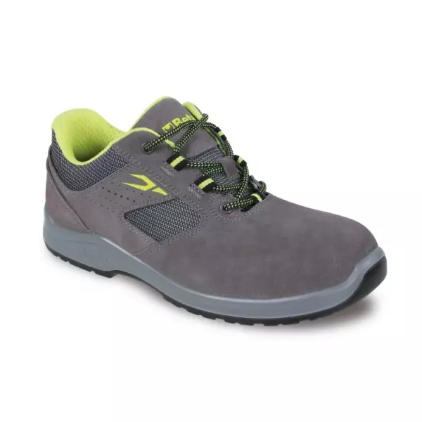 Полуботинки из перфорированной замши с вставками из сетчатой ткани