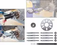 HAZET 4935-2/15, Wheel Hub / Cardan Shaft Extractor Set, 15 pieces