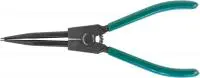 P9508B Щипцы прямые для стопорных колец удлиненные с ПВХ рукоятками, разжим, 215 мм, 10-32 мм
