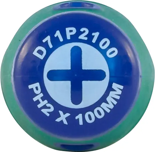 D71P2100 Отвертка стержневая крестовая ANTI-SLIP GRIP, PH2х100 мм