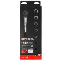 TIGHTENING SET 1/2 9PC Facom S.4JE9PB