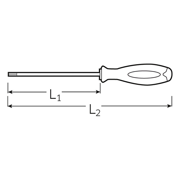 TORX®-отвертка DRALL+ T30, STAHLWILLE, 46563030, 4656