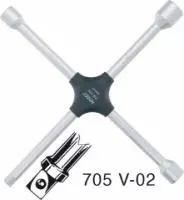 HAZET 705V-02, Ключ балонный крестообразный 1/2" 17x19x21