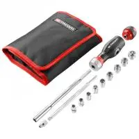 ATCL.3.12PB PROTWIST® 3 в 1 Набор мультибитов с трещоткой и двумя гайками с головками 1/4 дюйма