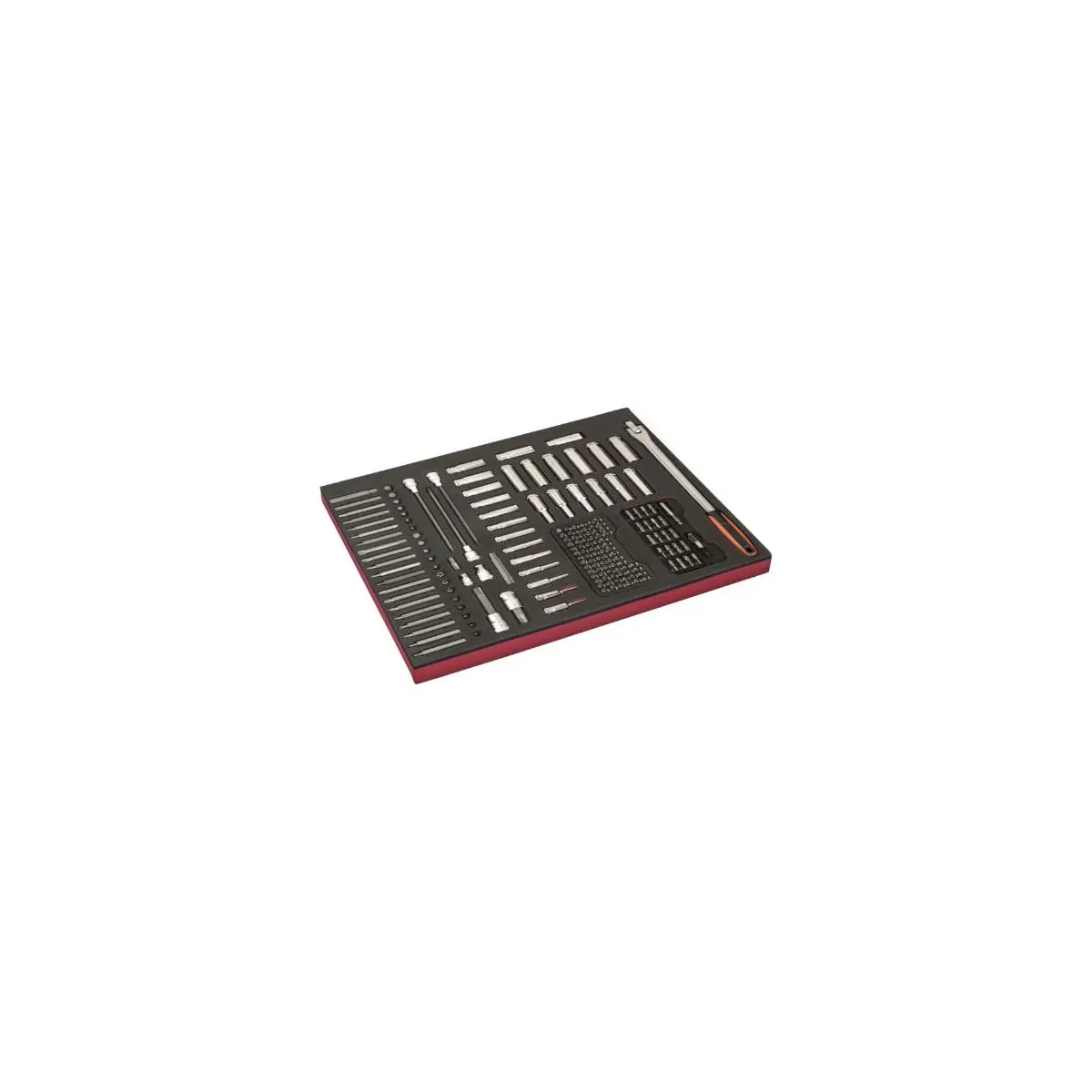 Набор инструментов с поролоновой вставкой Fit&Go 3/3, головки 1/2" и 3/8" и биты — 177 шт FF1A165