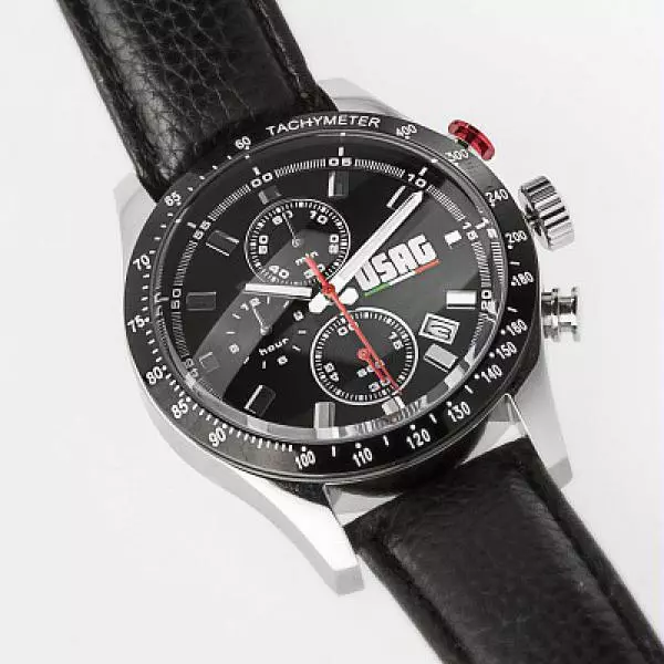 Черный хронограф 3770 A U37700001G