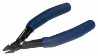 Длинные диагональные кусачки Ultra-Flush® Precision Cut с овальной головкой и рукояткой с защитой от электростатического разряда 0,3–1,6 мм