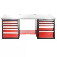 WORKBENCH 2.2M STAINLESS 13 DRAWERS LOW Facom JLS2-2MS13DL