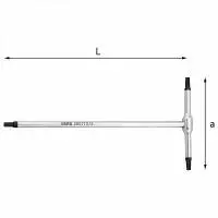 Ключи с Т-образной рукояткой для винтов TORX® 280 TTX U02800664