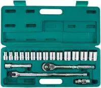 S05H4219S Набор головок торцевых дюймовых 1/2"DR, SAE 3/8"--1-1/4", 19 предметов