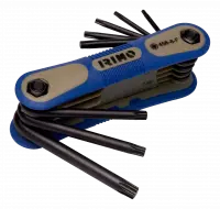 Футляр с шестигранными Г-образными ключами Torx, 8 шт., T9-T40