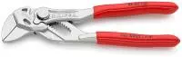 Миниатюрный цанговый ключ - переставные клещи KNIPEX, хромированные, 125 mm