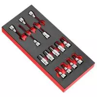 Насадки для долот MODM.SHP, 6-точечные, Torx ® , XZN ® , пенопластовый модуль