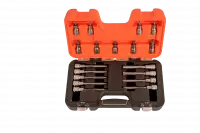 1/2" набор торцевых головок со вставками TORX, 18 предметов. Длинные и короткие вставки от T20 до Т60, профиль TORX S18TORX