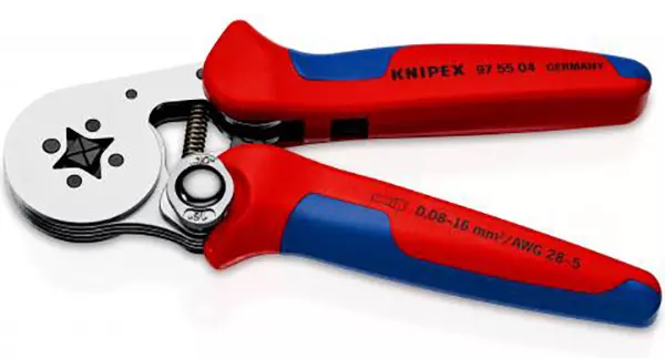 Пресс-клещи для опрессовки, квадратный обжим KNIPEX 97 55 04 KN-975504