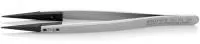 Пинцет ESD гладкие прямые заострённые губки KNIPEX 92 81 05 KN-928105