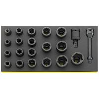 Набор ударных головок IMPACT 1/2" на вкладыше TСS, STAHLWILLE, 96838791, TCS 50IMP/19/2