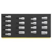Набор торцовых насадок 1/2" во вкладыше TCS, 17 шт., STAHLWILLE, 96838763, TCS 50TX/54TX/17
