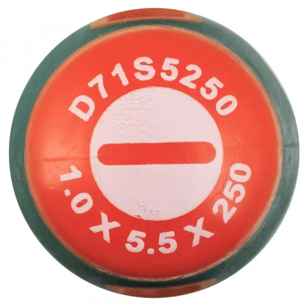 D71S5250 Отвертка стержневая шлицевая ANTI-SLIP GRIP, SL5.5х250 мм