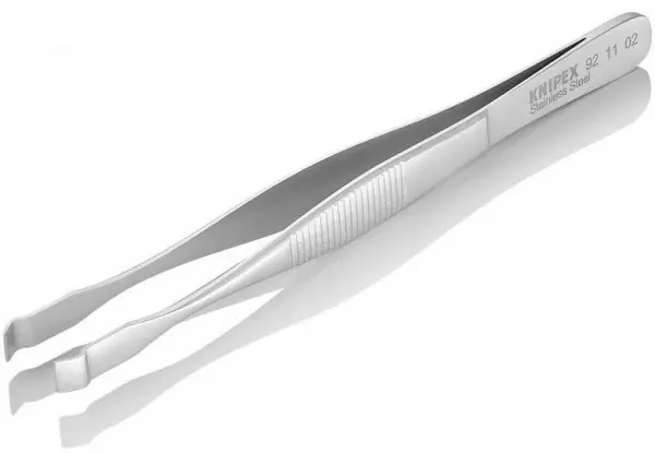 Пинцет позиционный, 145 мм, гладкие прямые губки KNIPEX 92 11 02 KN-921102