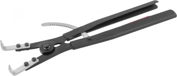 P9920D Щипцы загнутые 90° с фиксатором для стопорных колец, разжим, 165-300 мм, 4.5-5.5 мм, 500 мм
