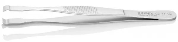 Пинцет позиционный, 145 мм, гладкие прямые губки KNIPEX 92 11 02 KN-921102