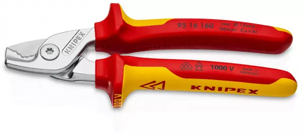 Кабелерез 160 мм VDE 1000V StepCut 95 16 160 Knipex KN-9516160 фото в интернет-магазине ИНСТРА