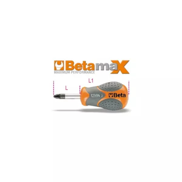 отвертка для винтов с крестовым шлицом Pozidriv®-Supadriv® очень короткого типа