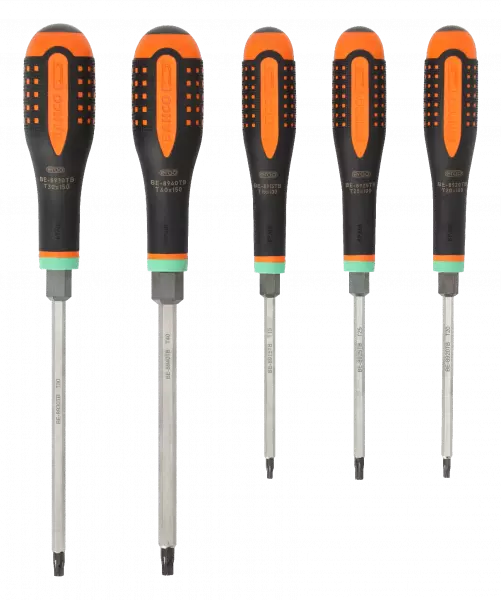 Набор ударных отверток, картонная коробка. Для винтов TORX® , шестигранников BE-9885TB