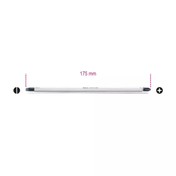 отвертка двусторонняя для винтов с шлицевой головкой и Phillips®
