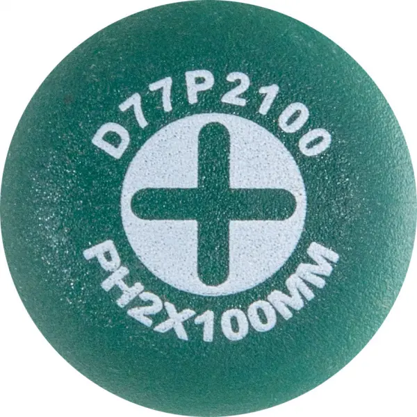 D77P2100 Отвертка стержневая крестовая ANTI-SLIP GRIP, PH2х100 мм